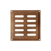 Решетка вентиляционная металлическая 150*150 МОД 2 щелевая металлик коричневый