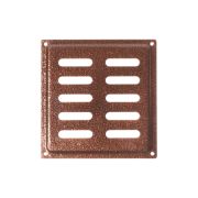 Решетка вентиляционная металлическая 150*150 МОД 2 щелевая антик медь