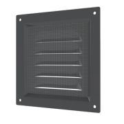 1515МЭ серая Решетка вентиляционная оцинкованная сталь сетка 150*150 ЭРА