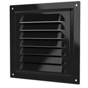 2020МЭ черн Решетка вентиляционная оцинкованная сталь сетка 200*200 ЭРА