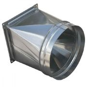 Переход из оцинкованной стали 0,5мм 310*310/Ø 200