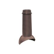 Вентиляционный выход KROVENT VT PIPE Ø 125 изолированный коричневый