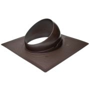 Проходной элемент KROVENT VT BASE 125/150 при монтаже коричневый