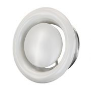 Диффузор металлический круглый потолочный приточный RAL 9016 Ø 100